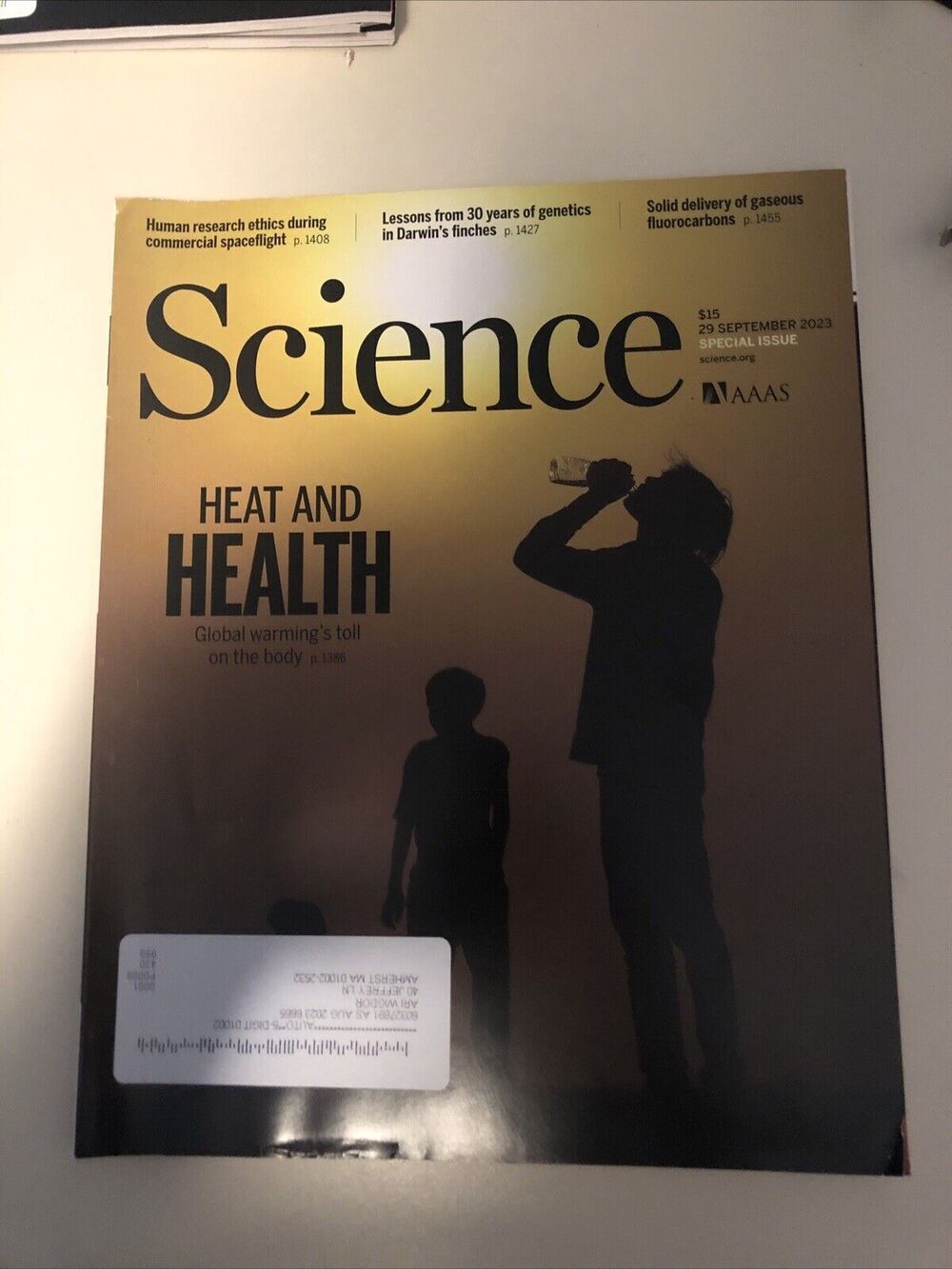 Science Magazine: Heat and Health‎ 29 September 2023 Issue 0036-8075